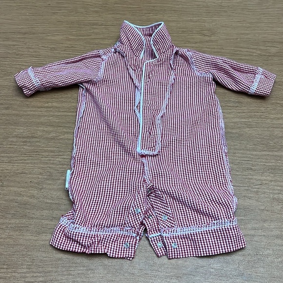 Petite Plume Baby Romper lightweight flannel size 0/3M - Picture 7 of 7